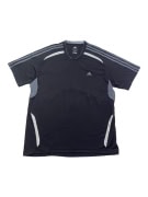ADIDAS ΜΠΛΟΥΖΑΚΙ ΑΘΛΗΤΙΚΟ CLIMA365 3-STRIPES ΜΑΥΡΟ ΑΝΔΡΙΚΟ XL
