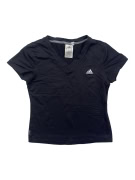 ADIDAS T-shirt sportiva con logo V nero da donna S