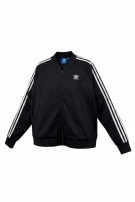 ADIDAS ORIGINALS TRACK JACKET SPORTSWEAR BLACK UNISEX PRE OWNED L