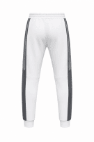 ADIDAS TRACK PANTS SPORTY WHITE MEN PRE OWNED L
