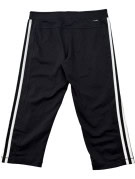 ADIDAS CAPRI TRACK PANTS SPORTSWEAR BLACK WOMENS PRE OWNED S
