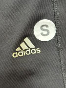 ADIDAS CAPRI TRACK PANTS SPORTSWEAR BLACK WOMENS PRE OWNED S