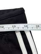 ADIDAS CAPRI TRACK PANTS SPORTSWEAR BLACK WOMENS PRE OWNED S