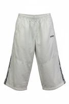 ADIDAS PANTALONI CAPRI 3/4 LOGO BIANCO UNISEX M