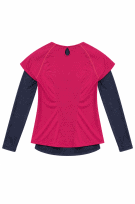 ADIDAS RUNNING T SHIRT SPORTSWEAR FUCHSIA NAVY WOMEN PRE OWNED M