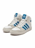 ADIDAS SNEAKERS RETRO WHITE BLUE UNISEX PRE OWNED EU 42