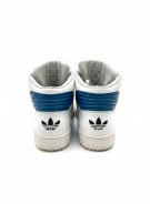 ADIDAS SNEAKERS RETRO WHITE BLUE UNISEX PRE OWNED EU 42