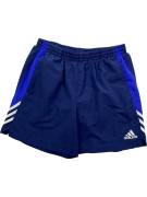 ADIDAS pantaloncini sportivi con logo blu da uomo L