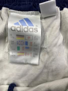 ADIDAS pantaloncini vintage con logo in rilievo blu da uomo XL