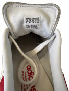 ADIDAS STAN SMITH SNEAKERS ΚΛΑΣΙΚΑ OFF WHITE ΚΟΚΚΙΝΟ UNISEX PRE OWNED EU 40