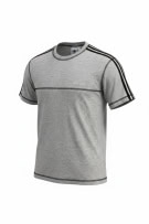 ADIDAS T-SHIRT 3-STRIPES GREY UNISEX S