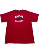 ADIDAS T SHIRT ATHLETICS ΚΟΚΚΙΝΟ ΑΝΤΡΙΚΟ L pre-owned
