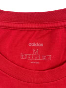 ADIDAS T-SHIRT CASUAL LINEAR LOGO PRINT ΚΟΚΚΙΝΟ ΑΝΔΡΙΚΟ MEDIUM