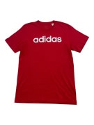 ADIDAS T-SHIRT CASUAL LINEAR LOGO PRINT ΚΟΚΚΙΝΟ ΑΝΔΡΙΚΟ MEDIUM