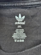 ADIDAS T SHIRT GRAPHIC SPORTSWEAR FADED BLACK MEN PRE OWNED XXL