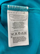 ADIDAS T-SHIRT WITH THREE STRIPES LOGO BLUE WOMEN'S L