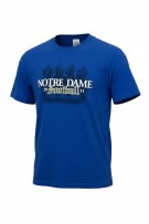Adidas T-Shirt Notre Dame Football Big Logo Blu Unisex M