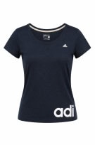 ADIDAS T SHIRT SPORT ESSENTIALS NAVY WOMEN PRE OWNED S