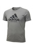ADIDAS T SHIRT SPORTSWEAR GREY MENS PRE OWNED S