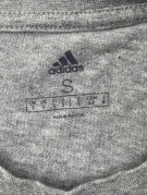 ADIDAS T SHIRT SPORTSWEAR GREY MENS PRE OWNED S