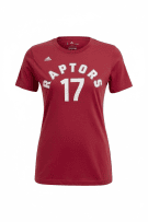 ADIDAS T-SHIRT TORONTO RAPTORS VALANCIUNAS #17 LOGO ΚΟΚΚΙΝΟ ΓΥΝΑΙΚΕΙΟ XS