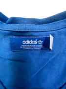 ADIDAS T-SHIRT VINTAGE CON LOGO TREFOIL BLU DA UOMO S