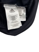 Adidas giacca sportiva nera con righe zip-up unisex M
