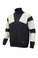 ADIDAS TRACK JACKET SPORTSWEAR BLACK WHITE MENS PRE OWNED L