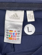 ADIDAS TRACK PANTS SPORTSWEAR NAVY WOMENS PRE OWNED L