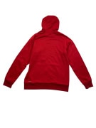 ADIDAS felpa con cappuccio rossa con dettagli gialli da uomo M