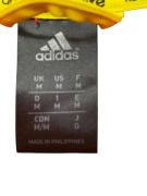 ADIDAS felpa con cappuccio rossa con dettagli gialli da uomo M