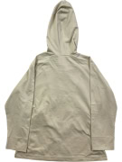 ADIDAS ZIP-UP HOODIE EMBROIDERED LOGO BEIGE UNISEX S