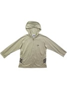 ADIDAS ZIP-UP HOODIE EMBROIDERED LOGO BEIGE UNISEX S