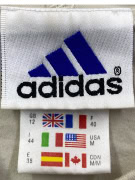 ADIDAS ZIP-UP HOODIE EMBROIDERED LOGO BEIGE UNISEX S