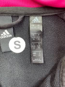 ADIDAS Ζακέτα Hoodie 3-Stripes Logo Μαύρο Ροζ Γυναικείο S