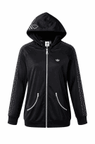 ADIDAS Y2K ZIP HOODIE ARCHIVE ΜΑΥΡΟ ΓΥΝΑΙΚΕΙΟ PRE OWNED M