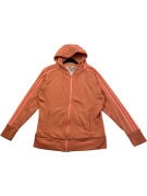 ADIDAS FELPA ZIP CON CAPPUCCIO SPORTSWEAR ARANCIONE DONNA PRE OWNED M