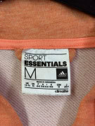 ADIDAS FELPA ZIP CON CAPPUCCIO SPORTSWEAR ARANCIONE DONNA PRE OWNED M