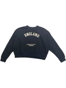 Admiral Φούτερ Cropped Casual England Logo Μαύρο Γυναικείο S
