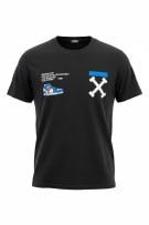 ADON T-SHIRT SNEAKER CON STAMPA GRAFICA NERO UNISEX M