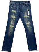 AEROPOSTALE Jeans slim distressed blu da uomo L (W36)