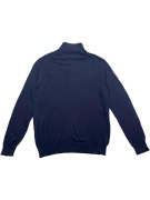 AEROPOSTALE SPORT MAGLIA IN MAGLIA CON ZIP BLU DA UOMO XXL