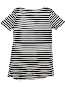 Aeropostale Striped T-Shirt Casual White-Blue Women’s M