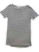 Aeropostale Striped T-Shirt Casual White-Blue Women’s M