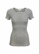 Aeropostale Striped T-Shirt Casual White-Blue Women’s M