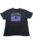 T-SHIRT ALASKA STATE BIG LOGO NERA UNISEX XL
