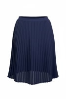 ALBA FORNARI SKIRT PLEATED VINTAGE LOGO BLUE WOMEN L