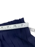 ALBA FORNARI SKIRT PLEATED VINTAGE LOGO BLUE WOMEN L