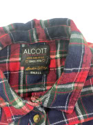 ALCOTT Plaid Shirt Casual Red-Blue Women’s S