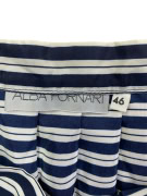ALDA FORNARI ΦΟΥΣΤΑ VINTAGE ΜΕ ΡΙΓΕΣ ΜΠΛΕ/ΛΕΥΚΟ ΓΥΝΑΙΚΕΙΑ L